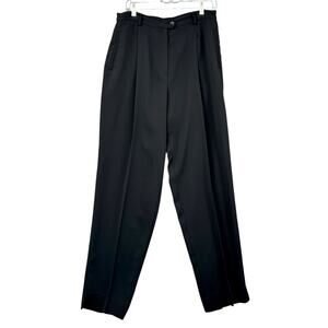 Garfield & Marks Sydney‎ Trouser Black Pleated Corpcore Style Pants Size 10